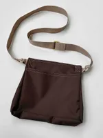 Сумка Klumba Конверт М с желтой пряжкой коричневая