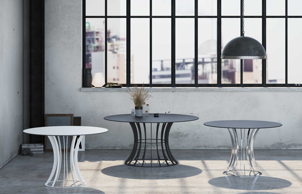 Стол ламинированный обеденный Papatya Onix Round