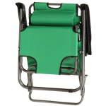 Шезлонг пляжный металл, 153х60х80 см, 100 кг, 2 положения спинки, зеленый, Green Days, YTBC051-18-6030
