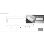 Раковина-моноблок Boheme Flat 140 859-140, Corian белый