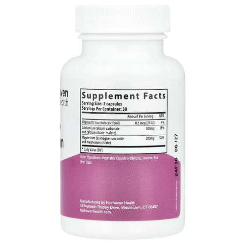 Fairhaven Health, для беременных, кальций и магний, 60 капсул