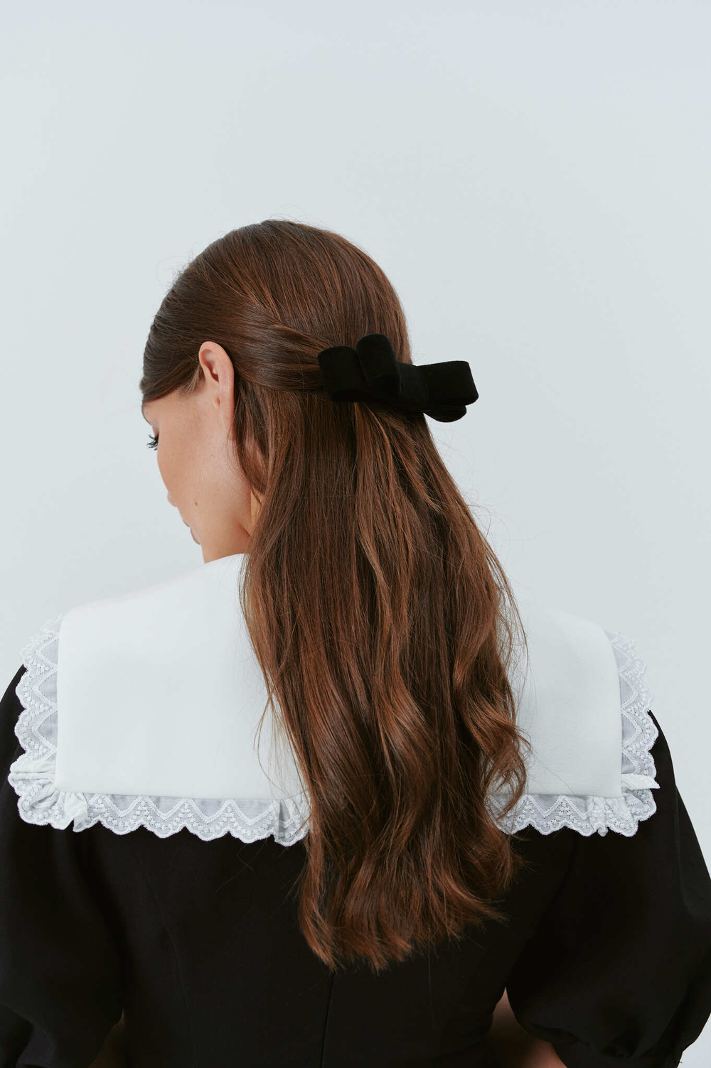 Бант из бархата