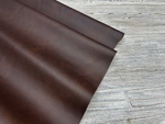 Красивый коричневый оттенок натуральной кожи Крузо цв. Коричневый / Cruzo Dark Brown