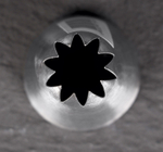 Насадка кондитерская «Закрытая звезда», d=3,4 см, выход 1,2 см, нержавеющая сталь