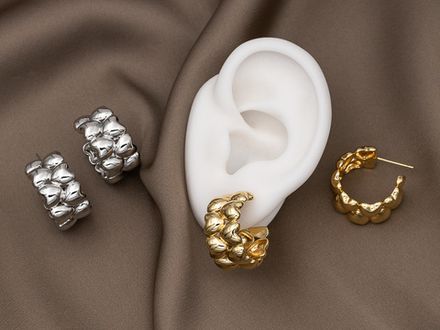 Серьги "Сердечки" 22мм