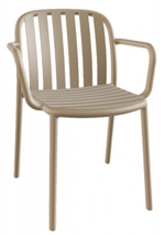 Кресло пластиковое Papatya Galata-K, песочный