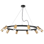 LR0204000 Люстра RULLO 10х50W GU10 ЧЕРНЫЙ/ЗОЛОТО (571020+214440-10+202430-10)