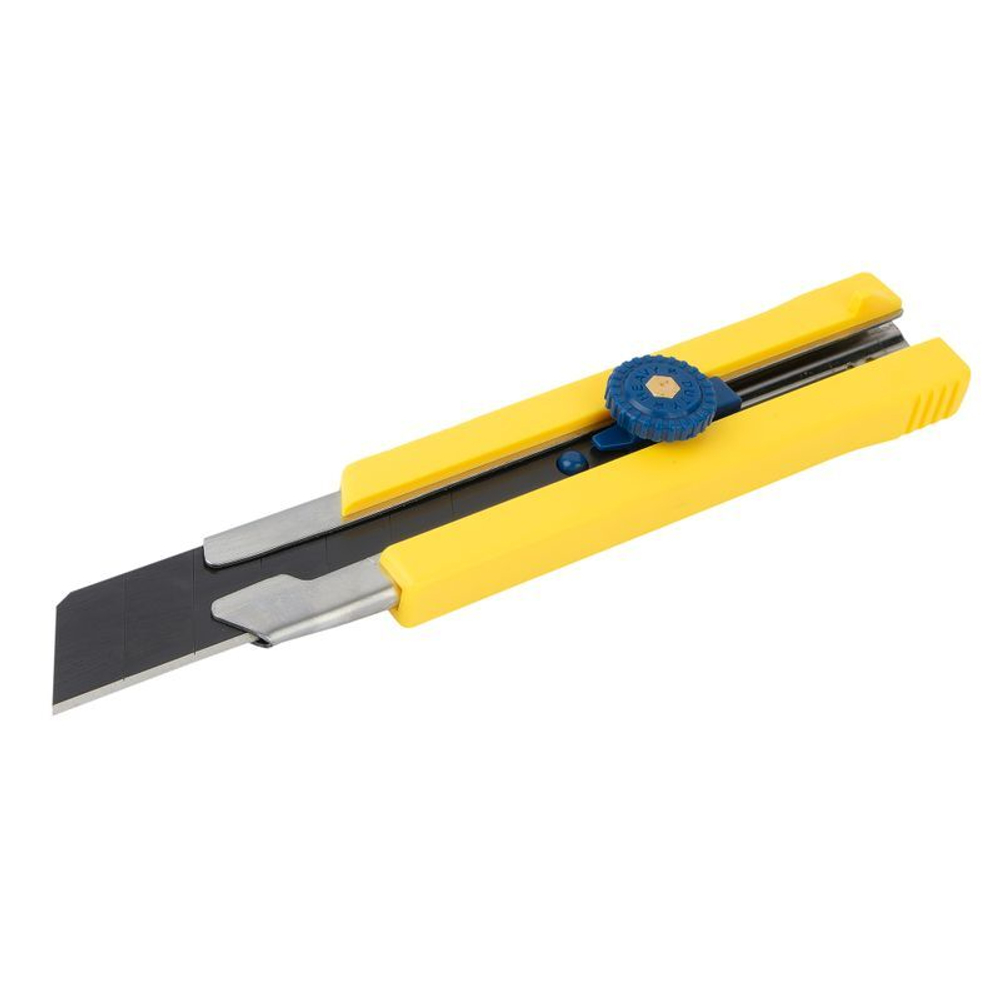 Нож упрочненный с двухкомпонентной обрезной ручкой 25 мм Yoko