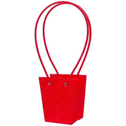 Пакет Мастхэв M конус "Diamond" 12x8xH12,5 (Красный)