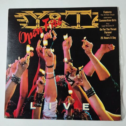Винтажная виниловая пластинка LP Y and T Open Fire (Югославия 1985)