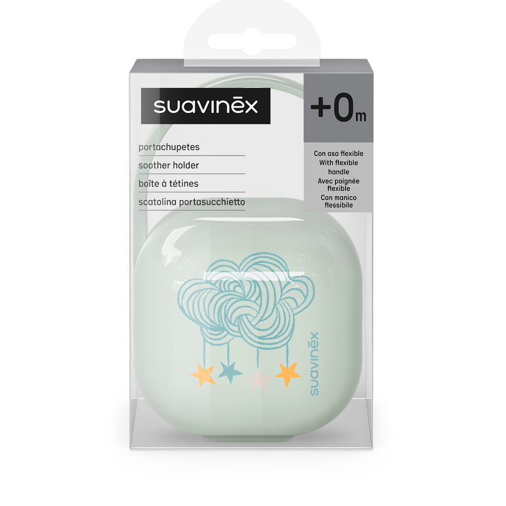 Футляр для пустышек Suavinex Bonhomia&Dreams нежно-голубой