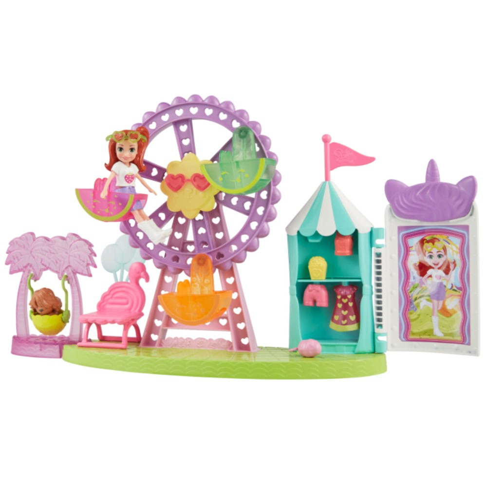 Polly Pocket - Тропический городок веселья Набор с куклой и аксессуарами HWP25