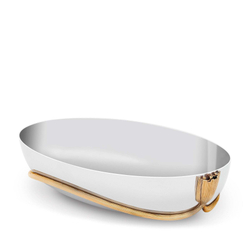 Чаша овальная L'Objet Deco Leaves (39 х 23 см)