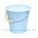 Ведро эмал 12л конич с кр б/рис С41224, С41224П (Новокузнецкая эмаль)