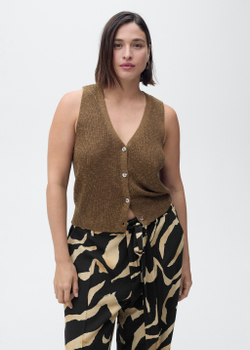 Прямые брюки с принтом и ремнем