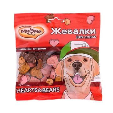 Мнямс лакомства для собак Жевалки с говядиной и ягненком 90гр