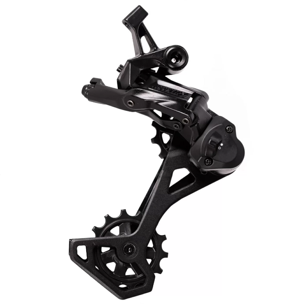 Переключатель задний Microshift AdventX RD-M6205AM, 10 ск., Clutch, средняя лапка, алюминий, черный