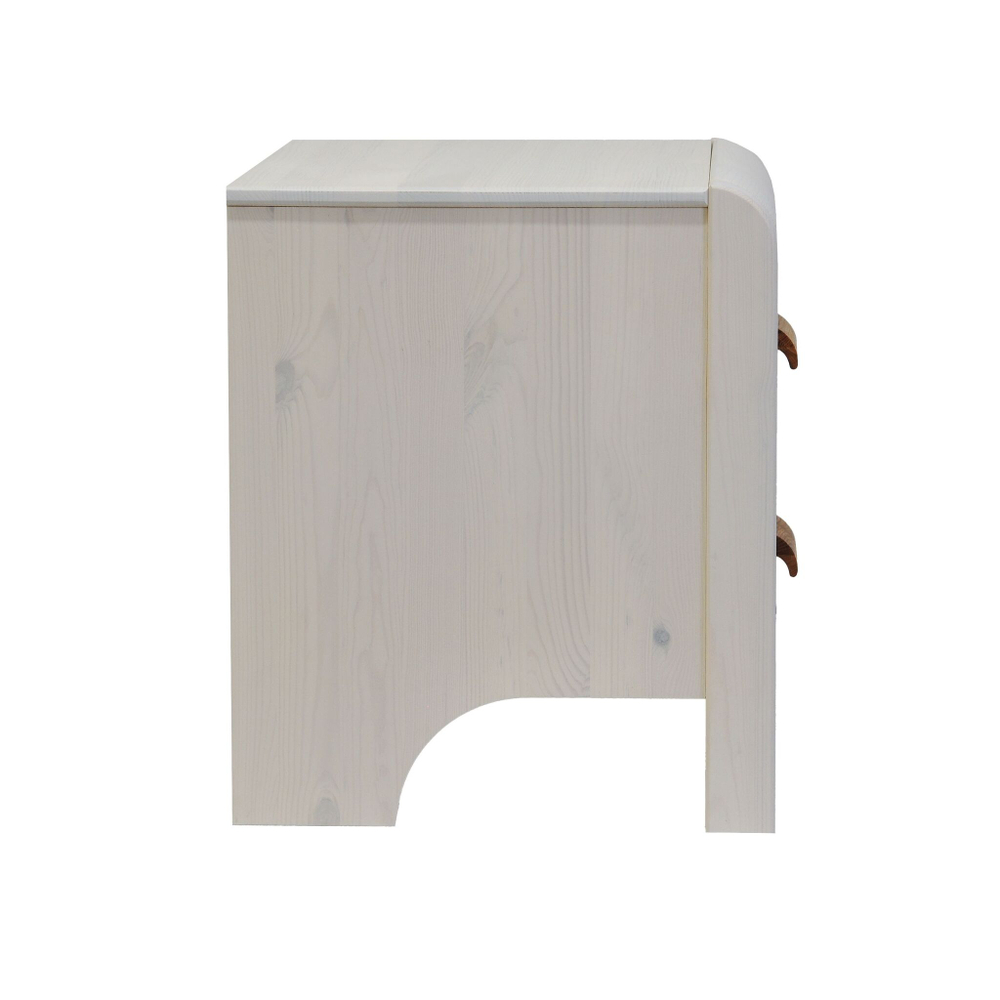 Тумба прикроватная Мадейра 2 ящика из массива сосны