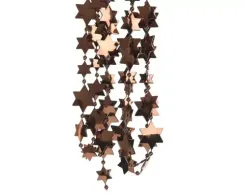 Бусы пластиковые Звезды 2.6*270 см., шоколадные, Kaemingk (000479)