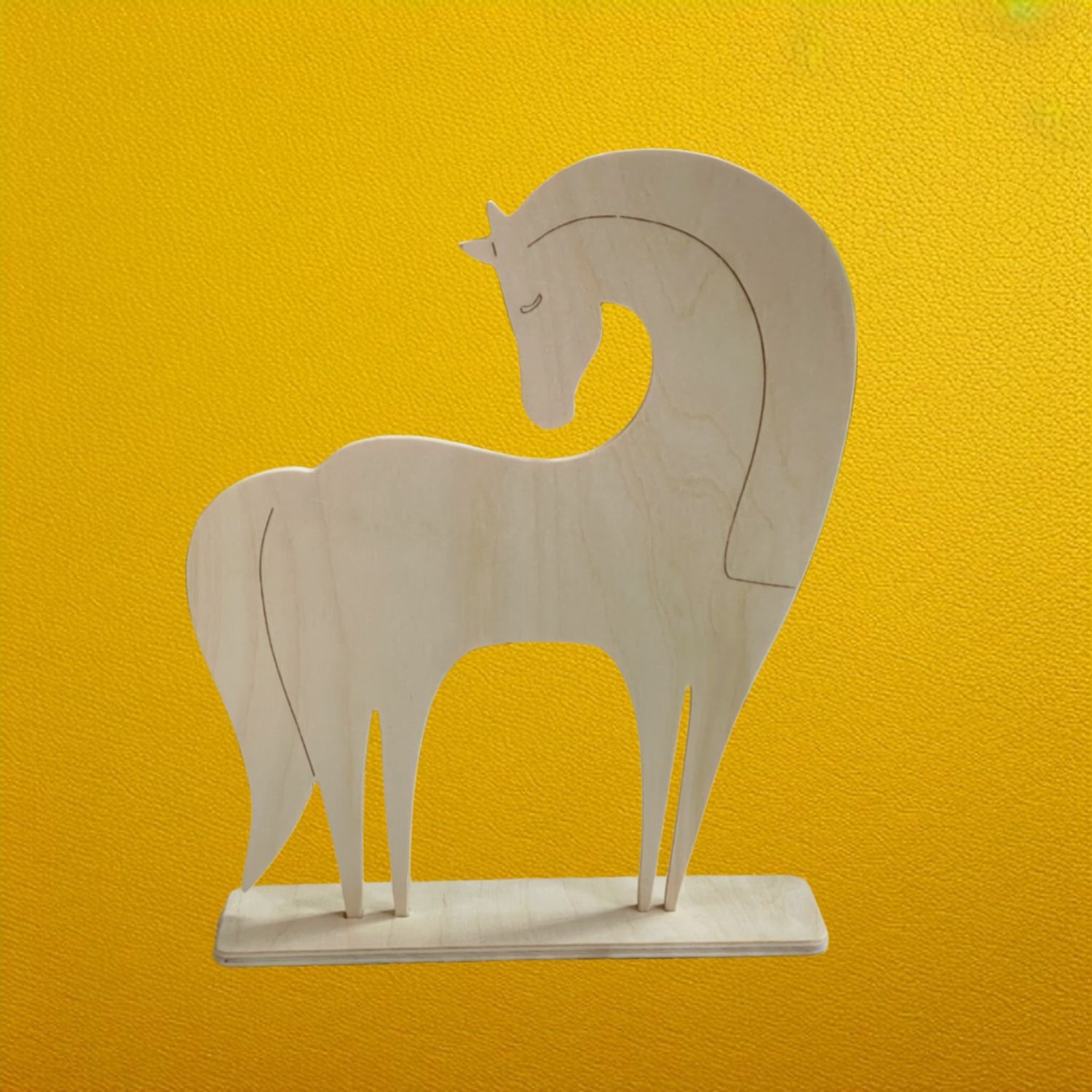 конь на подставке (25,5*21см) фанера