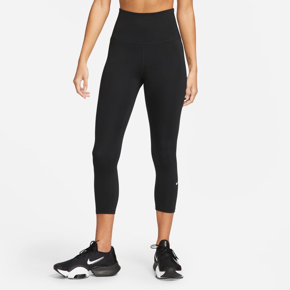 Женские теннисные брюки Nike Dri-Fit One High-Rise Crop Tight Women - Black