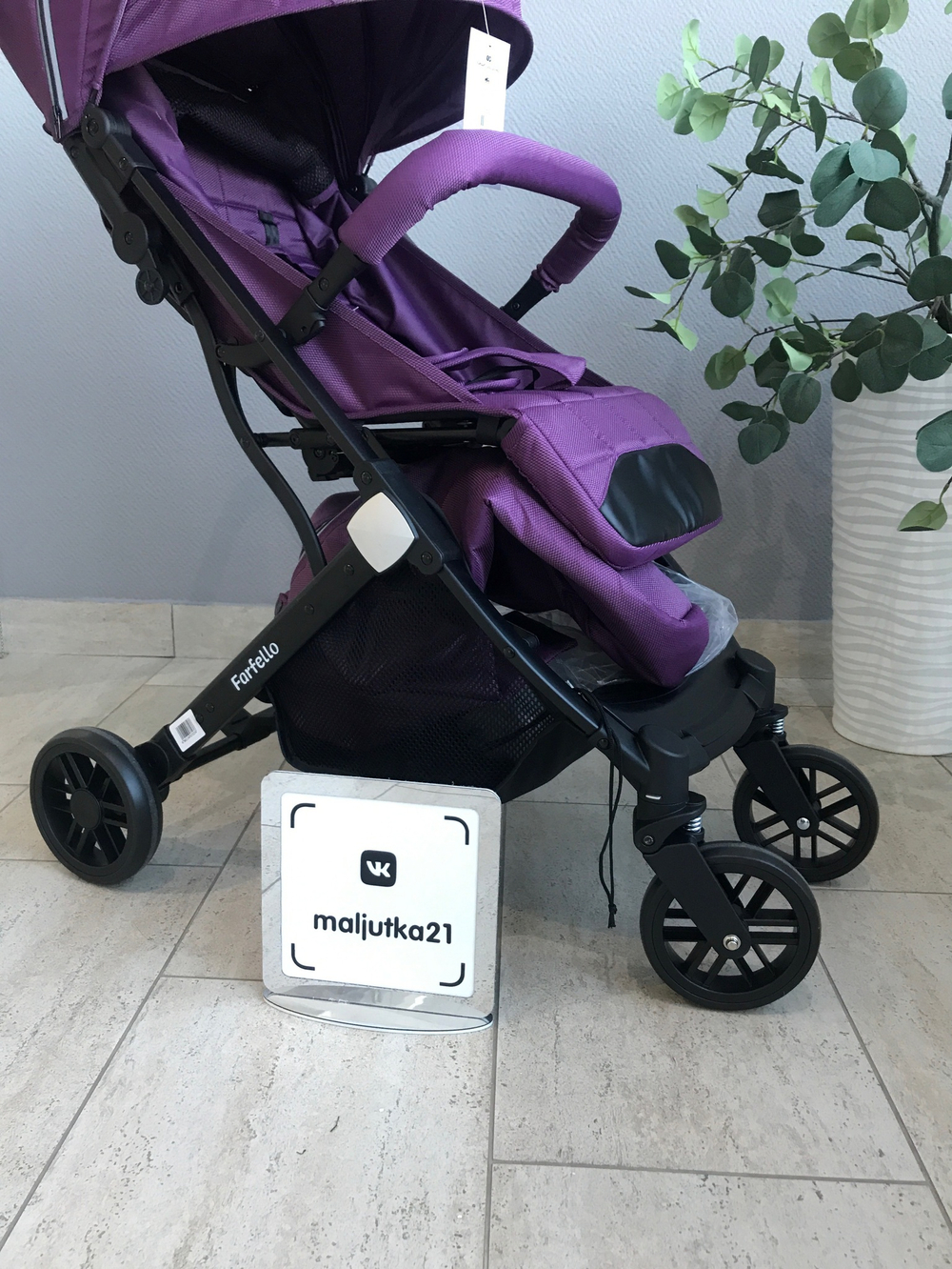 Kоляска детская прогулочная Farfello Comfy Go Comfort (Violet/Фиолетовый CG-006)