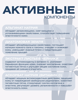 Профессиональная маска с черникой и витамином С против дряблости и морщин The Spa Harvest Pack Blueb