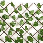 Забор декоративный «Виноградная лоза» при ширине 2 м высота 0,95 м (h-1,2м в сложенном), Зеленый