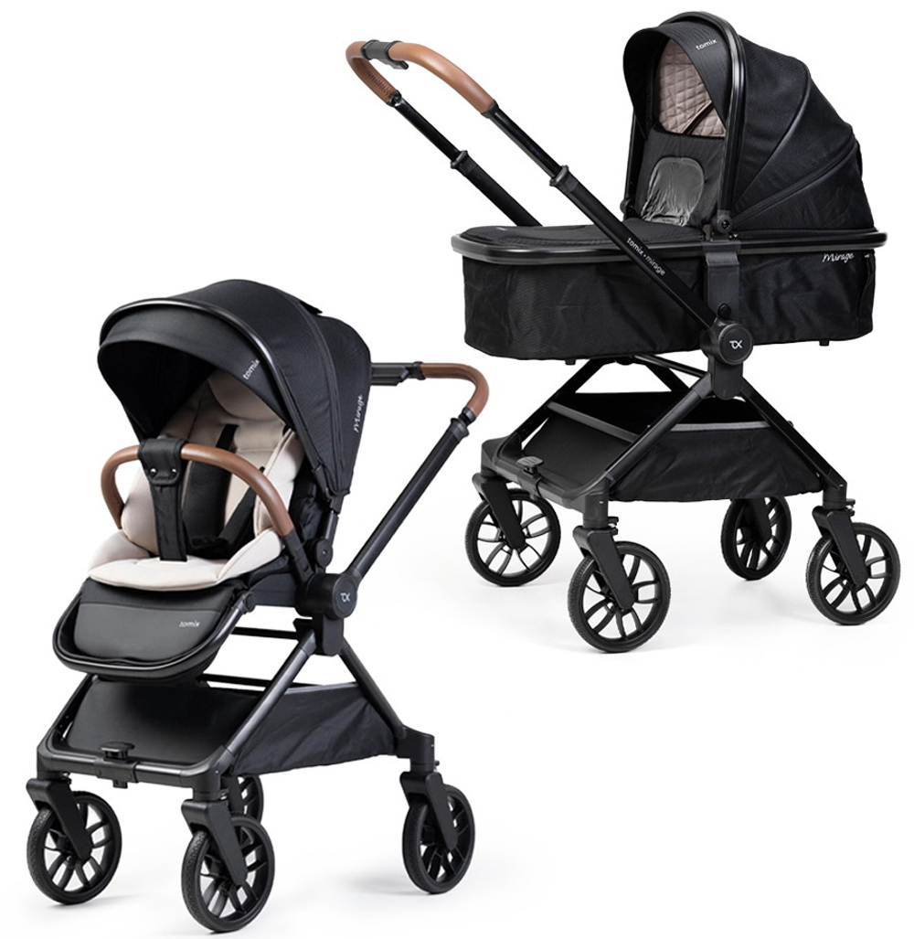 Детская коляска 2 в 1 Tomix Mirage Black
