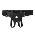 Трусики для страпона с маленьким отверстием (Размер: S-M) (Цвет: черный)