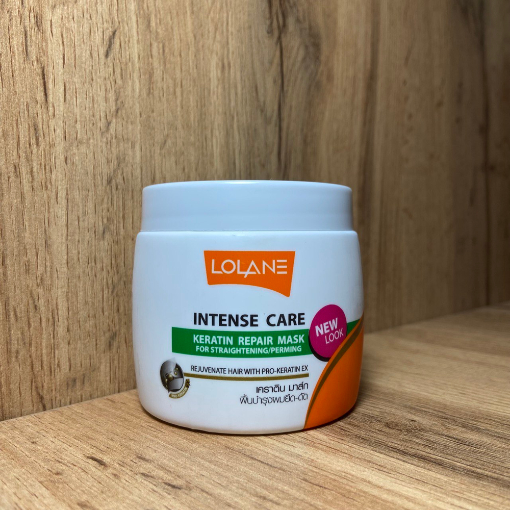 Маска для волос Lolane Intense Care Keratin Repair Mask восстанавливающая с кератином для выпрямления и завивки волос 200 г