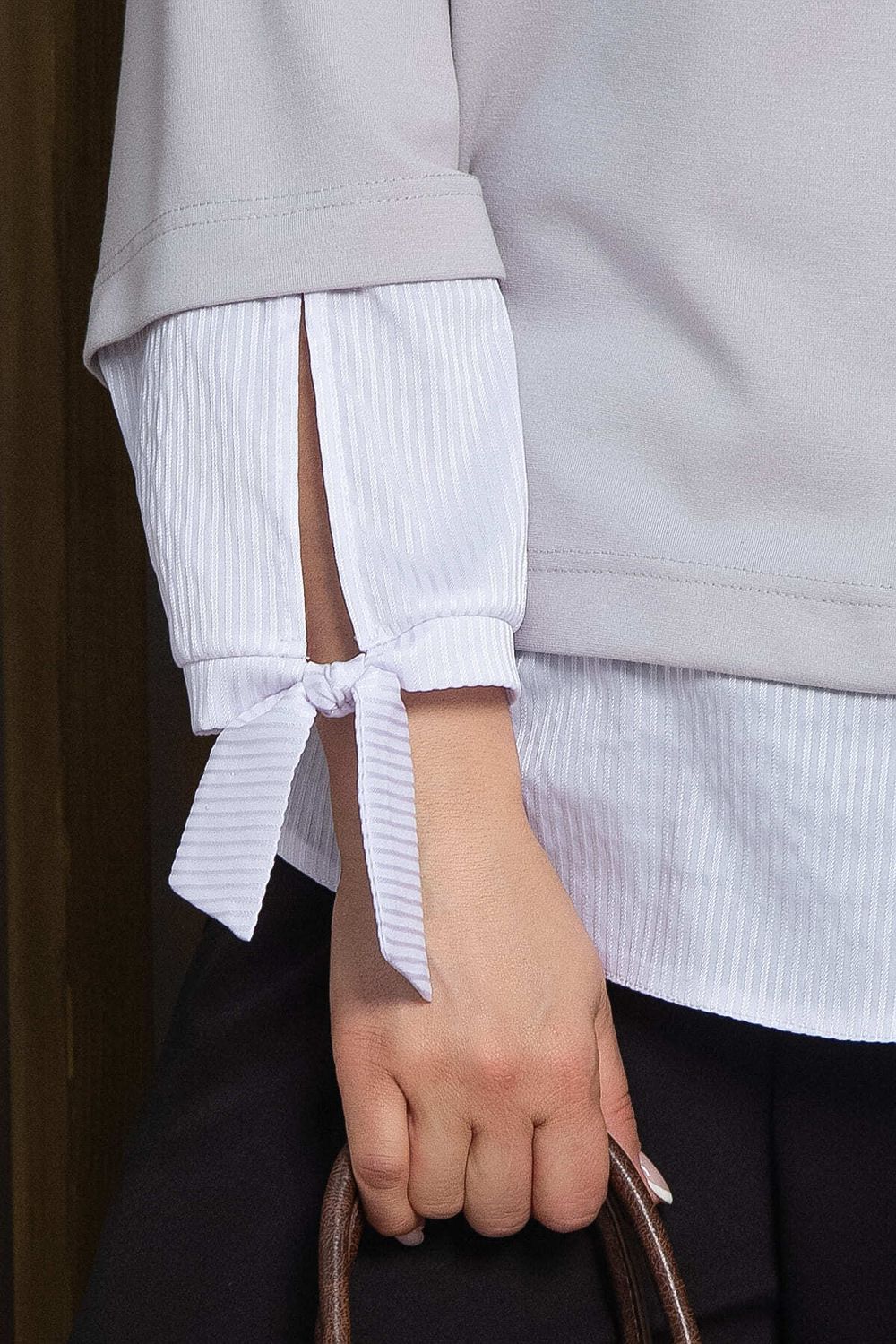 Блуза Плейона (серая) Б13316-3М LT Collection