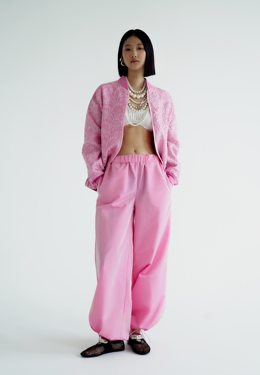 Hot pink pants