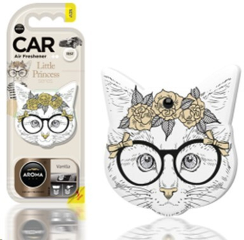 Ароматизатор подвесной  Little Princess Cat  Fresh Linen (AROMA CAR)