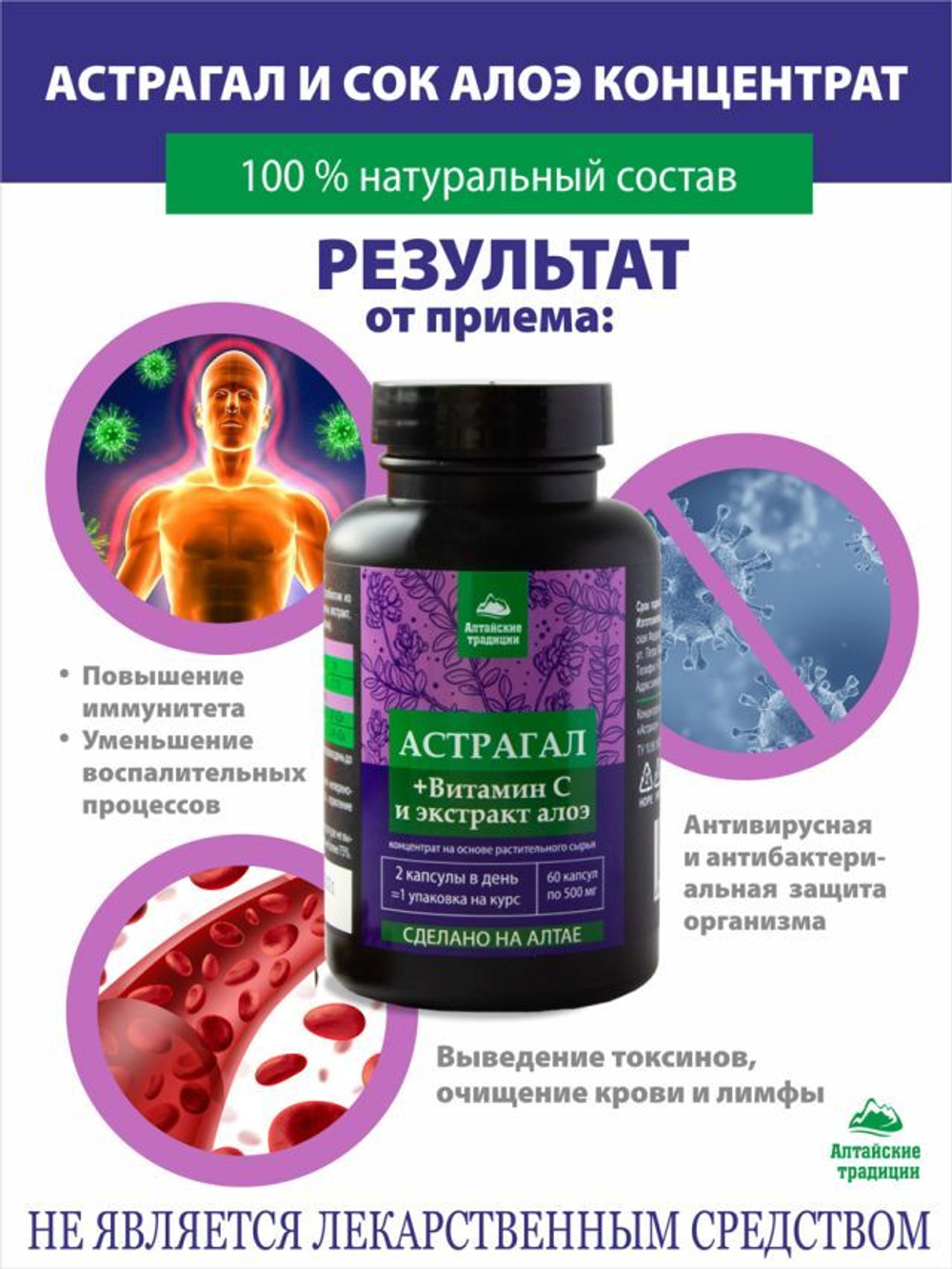 АСТРАГАЛ и сок АЛОЭ для бронхов и легких