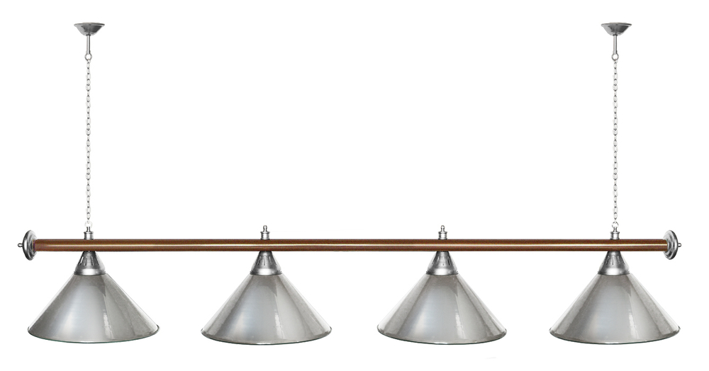 Лампа STARTBILLIARDS 4 пл. (плафоны золотые,штанга золотая,фурнитура золото)