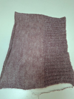 GILDINO - New Mill; 65% меринос, 35% п/а; 1400м/100гр; Букле мелкое; цвет: пыльно-розовый меланж на черной основе