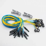 Комплект электродов для энцефалографии Эл ЭГМ (чашечковые электроды 22 шт, электрод ушной 2 шт, провода 24 шт)