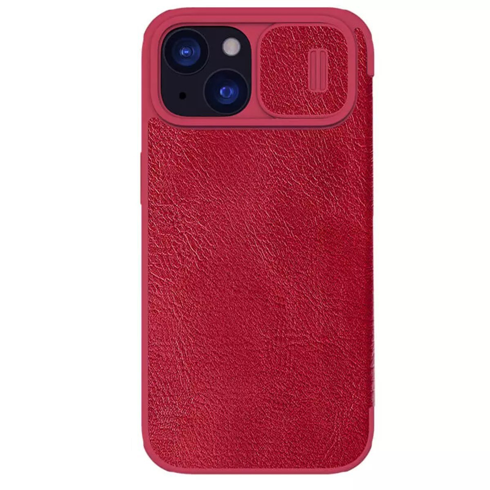 Кожаный чехол-книжка Nillkin Leather Qin Pro c защитой камеры для iPhone 15