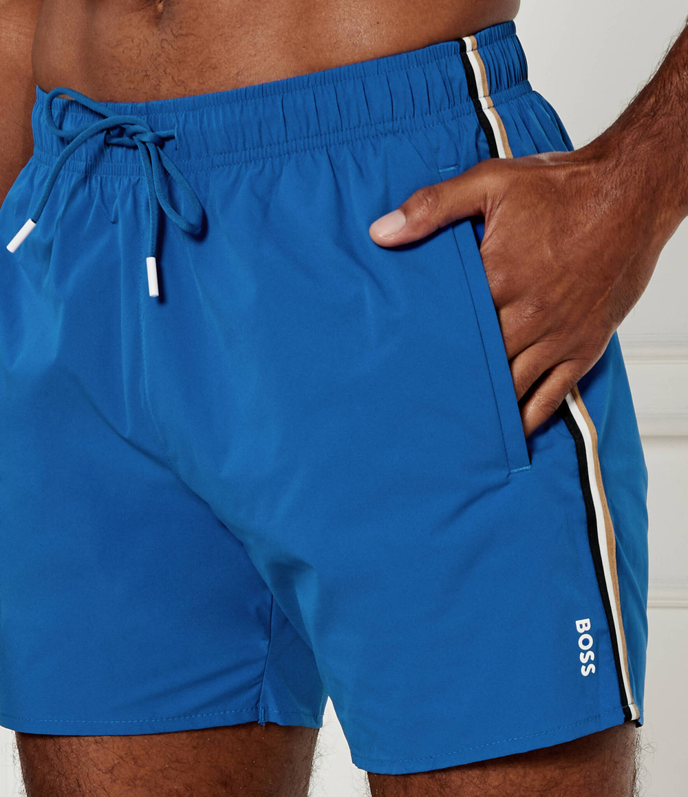 Шорты для плавания ICONIC BOSS BLACK - голубой(50528291)