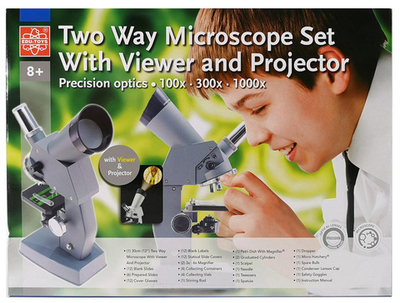 Микроскоп игрушечный EDU-TOYS 100x, 300x, 1000x