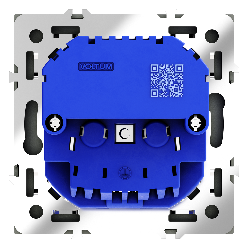 Розетка встраиваемая с заземлением и защитными шторками, 16А, с USB, A+A, (титан) Voltum S70 VLS040406