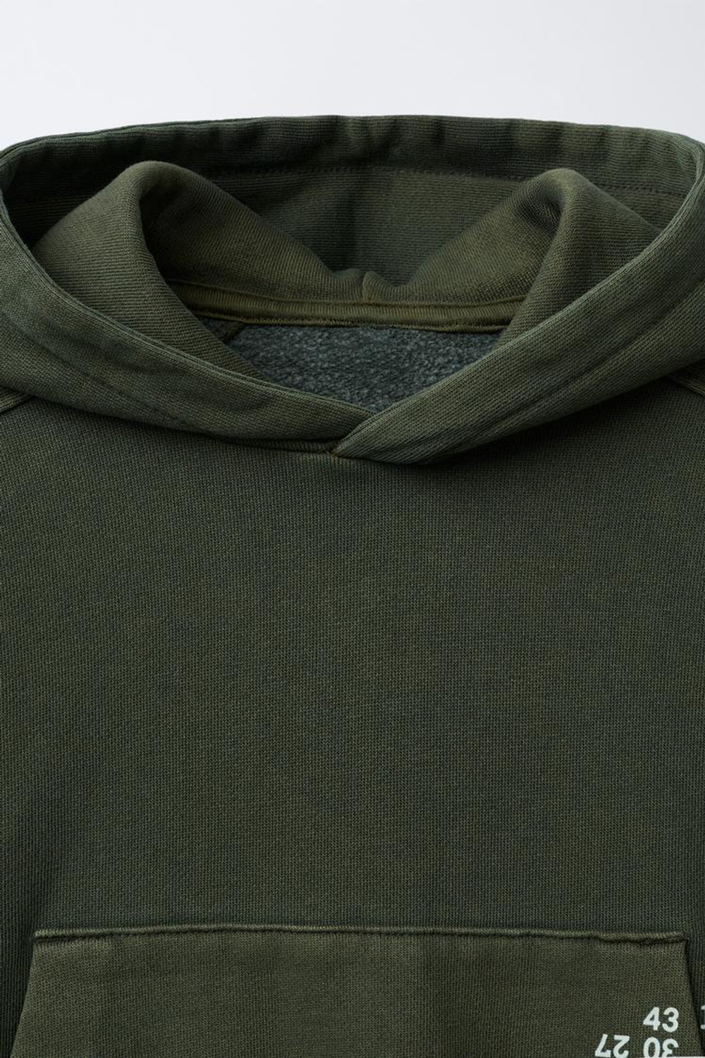 ZARA ТОЛСТОВКА С КАПЮШОНОМ, ЗЕЛЕНЫЙ