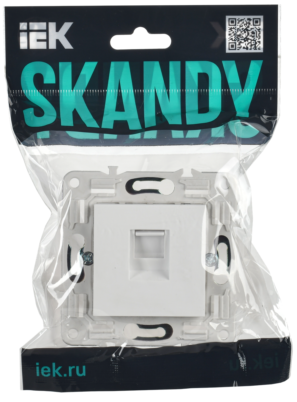 SKANDY Розетка компьютерная RJ45 кат.5E SK-K01W арктический белый IEK