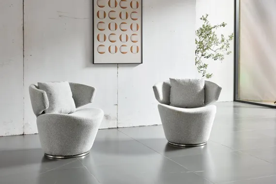 Крутящееся кресло Remy серое