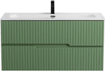 Тумба с раковиной Cezares DUET-N 100 DUET-N-1000-2C-SO-PS-P фисташковый софт