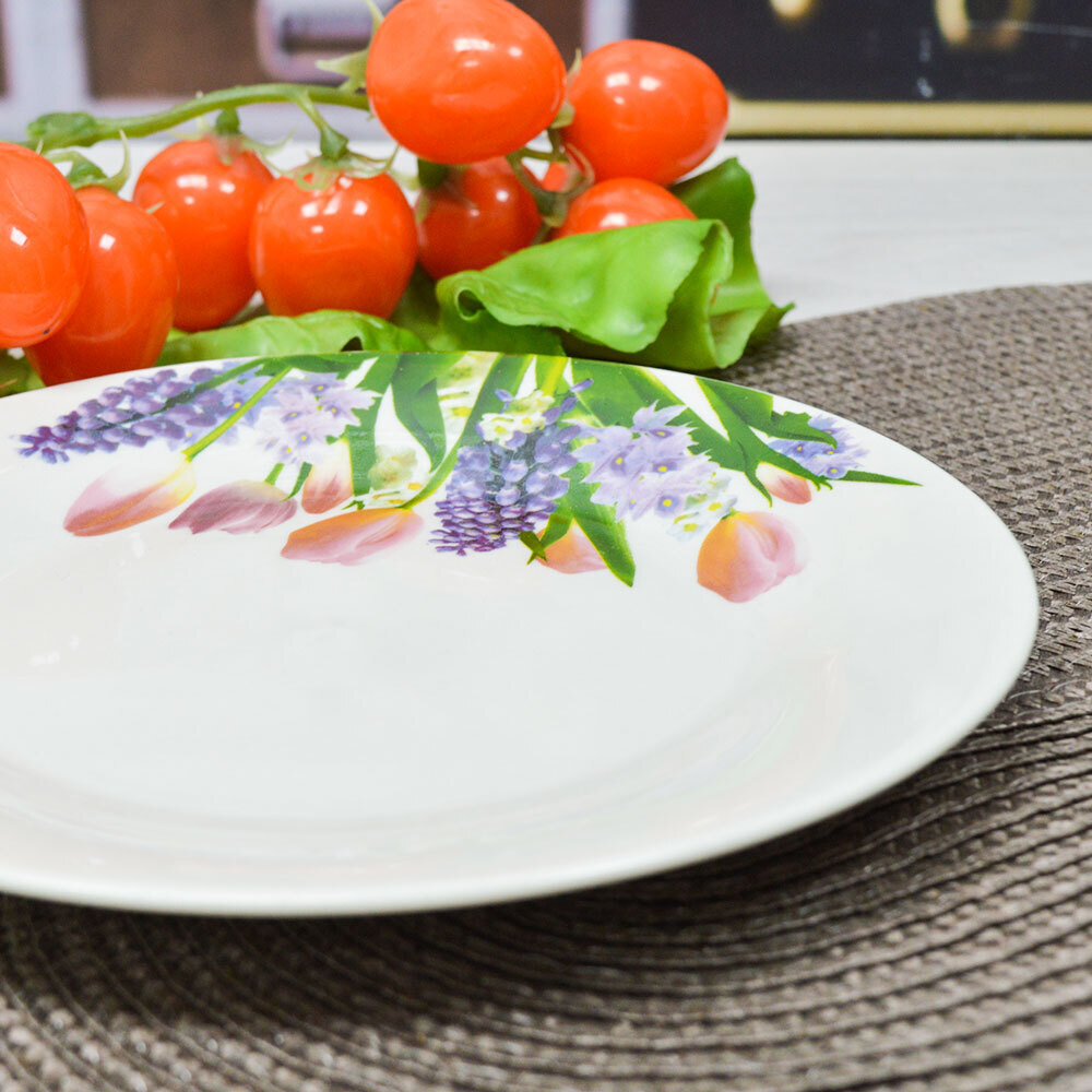 Тарелка мелкая 17,5см Весеннее настроение (эконом) (84808)