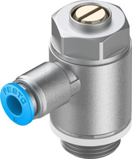 GRLA-3/8-QS-6-D Дроссель с обратным клапаном