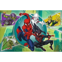 Puzzles - "100" - Spider mask / Disney Marvel Spiderman