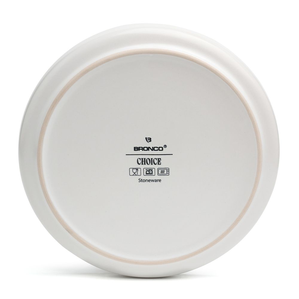 НАБОР ТАРЕЛОК ОБЕДЕННЫХ BRONCO "CHOICE WHITE" 26,5 СМ 4ШТ